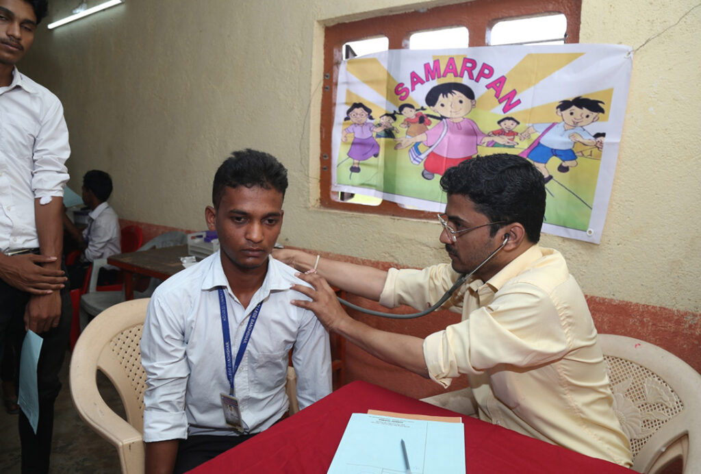 Primary Health Care to Underprivileged Students | Samarpann